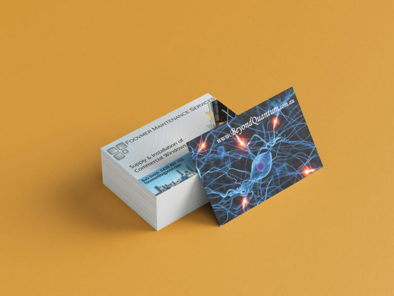 business cards designed & printed